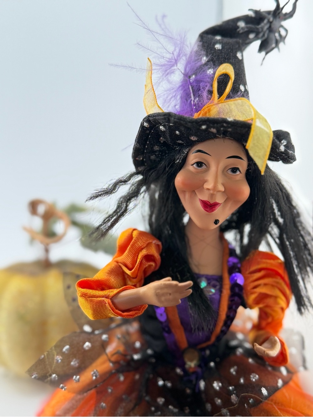 Rare Raz Imports Halloween Sitting Witch Figurine Very Collectible